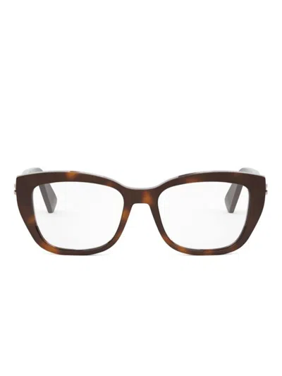 Bvlgari Tortoiseshell-effect Glasses In Brown