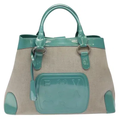 Pre-owned Bvlgari Tote Bag Canvas Gray Canvas Tote Bag Bag ()