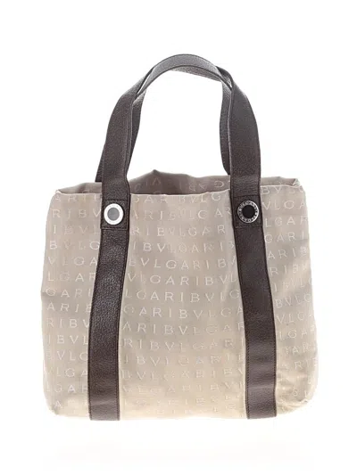 Pre-owned Bvlgari Tote Bag In Tan