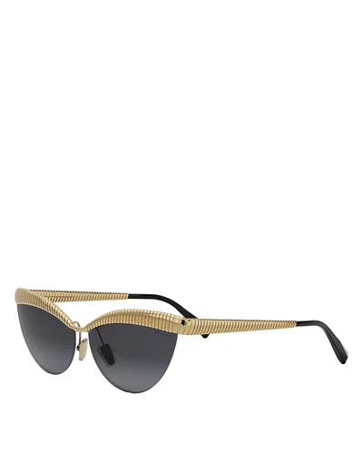 Bvlgari Bv40056u Sunglasses In Gold/smoke Grad