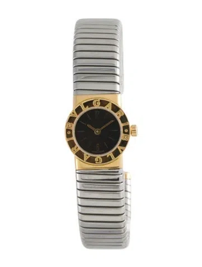 Pre-owned Bvlgari Tubogas Watch, 19mm In Multi