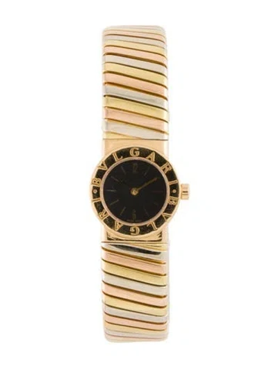 Pre-owned Bvlgari Tubogas Watch, 19mm In Multi