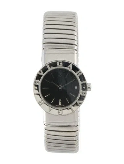 Pre-owned Bvlgari Tubogas Watch, 23mm In Multi