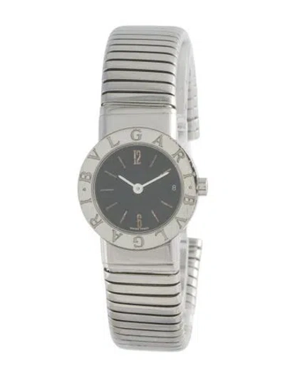 Pre-owned Bvlgari Tubogas Watch, 23mm In Multi