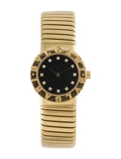 Pre-owned Bvlgari Tubogas Watch, 23mm In Multi
