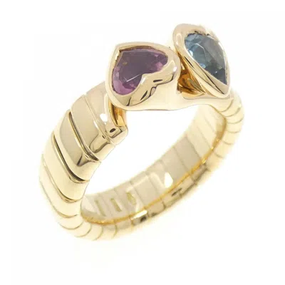 Pre-owned Bvlgari Tubogas Yellow Gold (18k) Band Ring () In Multi