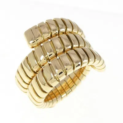 Pre-owned Bvlgari Tubogas Yellow Gold (18k) Band Ring ()