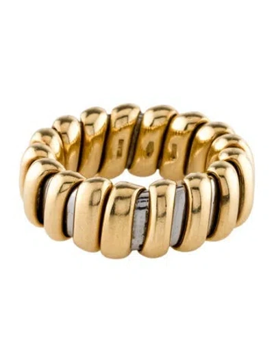 Pre-owned Bvlgari Vintage Two-tone Tubogas Band In Multi
