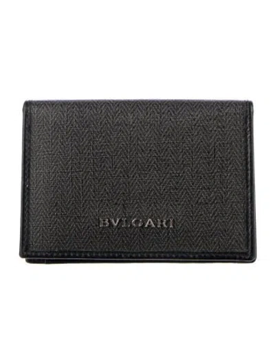 Pre-owned Bvlgari Wallet In Black