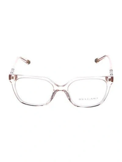Pre-owned Bvlgari Wayfarer Eyeglasses In Transparent