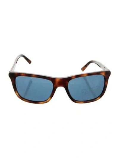 Pre-owned Bvlgari Wayfarer Tinted Sunglasses In Brown