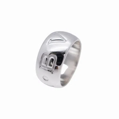 Pre-owned Bvlgari White Gold (18k) Band Ring ()