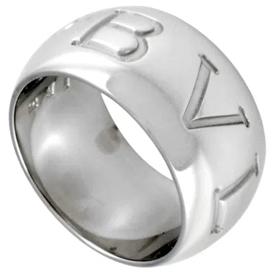 Pre-owned Bvlgari White Gold (18k) Band Ring ()