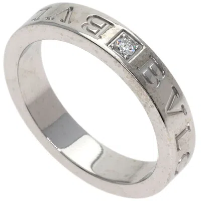 Pre-owned Bvlgari White Gold (18k) Band Ring ()
