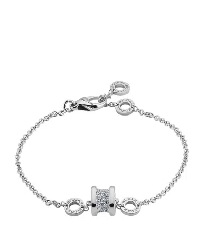 Bvlgari White Gold And Diamond B. Zero1 Bracelet
