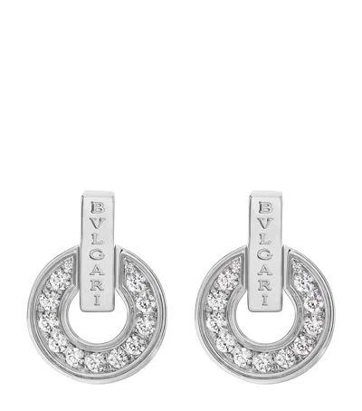 Bvlgari White Gold And Diamond   Earrings