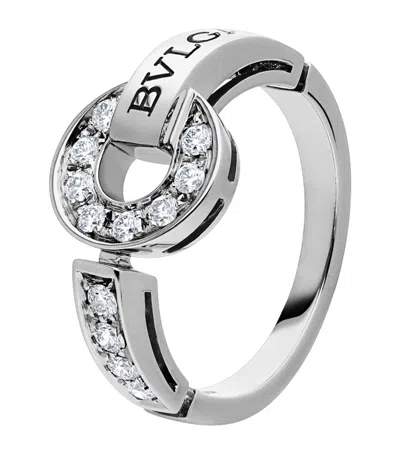 Bvlgari White Gold And Diamond   Ring
