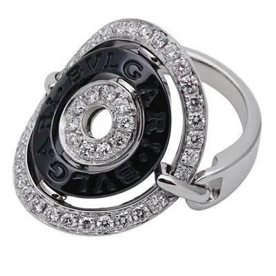 Pre-owned Bvlgari White Gold White Gold (18k) Ceramic Band Ring ()