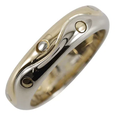Pre-owned Bvlgari White Gold Yellow Gold White Gold (18k) Yellow Gold (18k) Band Ring ()