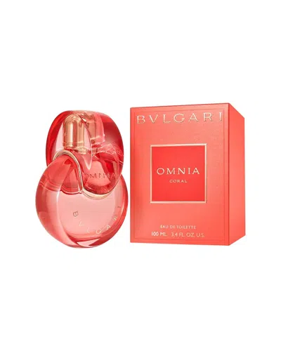 Bvlgari Women's 3.4oz Omnia Coral Edt Spray In Transparent