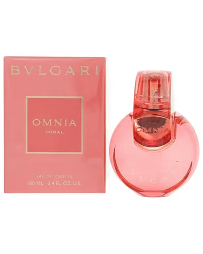 Bvlgari Women's 3.4oz Omnia Coral Edt Spray In Pink