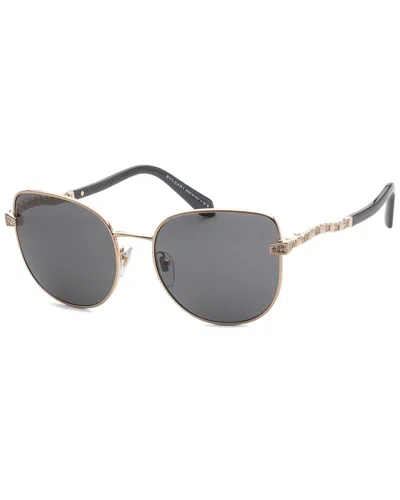 Bvlgari Women's 56mm Polarized Sunglasses In Gold