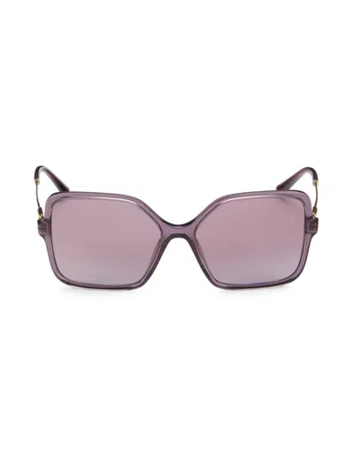 Bvlgari Women's 57mm Square Sunglasses In Purple