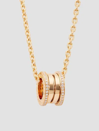 Bvlgari Women's B. Zero1 18k Rose Gold & Diamond Pendant Necklace