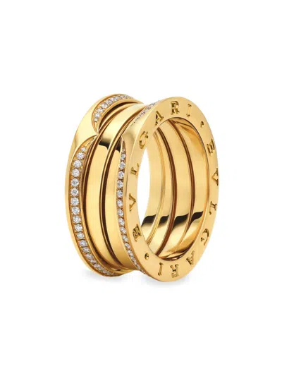 Bvlgari Women's B. Zero1 18k Yellow Gold & 0.43 Tcw Diamond 3-band Ring