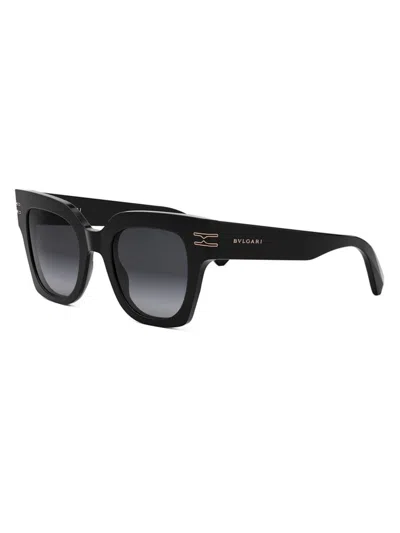 Bvlgari Women's B. Zero1 49mm Butterfly Sunglasses In Black