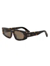 Bvlgari Women's B. Zero1 54mm Rectangular Sunglasses In Dark Havana Brown