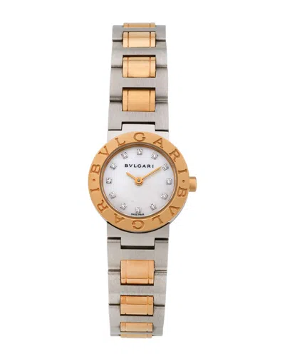 Bvlgari Women's  Diamond Watch In Gold