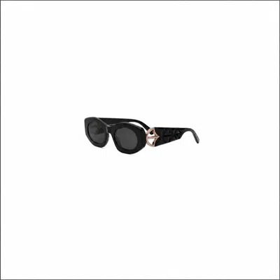 Bvlgari Women's Calla Sunglasses In Shiny Black Smoke