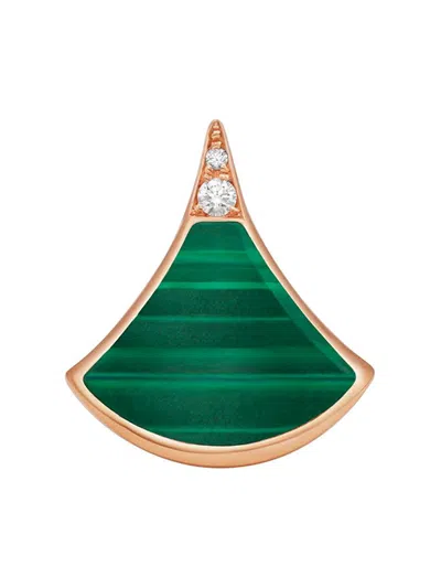 Bvlgari Women's Divas' Dream 18k Rose Gold, Gemstone & 0.01 Tcw Diamond Single Stud Earring In Multi
