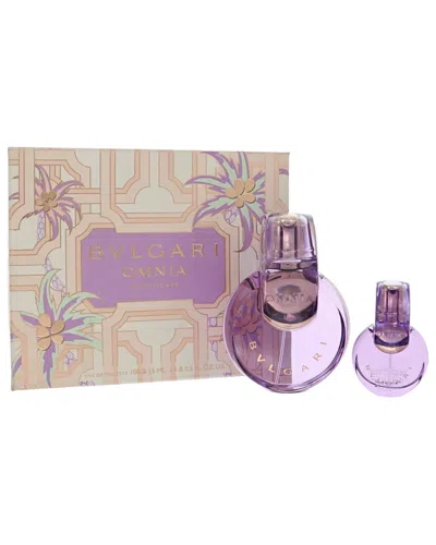 Bvlgari Women's Omnia Amethyste Edt Spray 2pc Gift Set In Purple