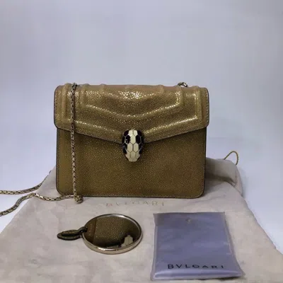 Bvlgari Women Pre-loved Bag Very Good Condition In Brown
