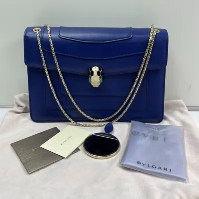 Bvlgari Women Pre-loved Bag Very Good Condition In Blue