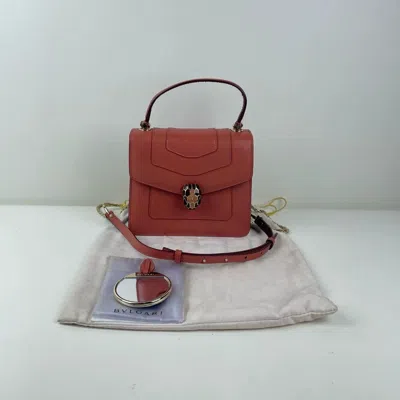 Bvlgari Women Pre-loved Bag Very Good Condition In Red