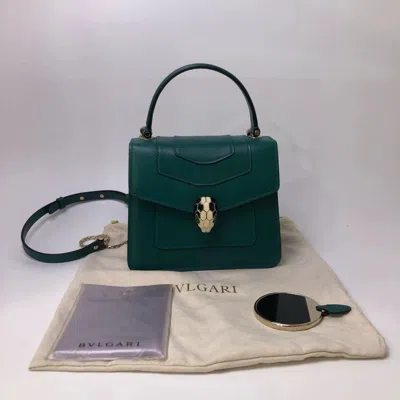 Bvlgari Women Pre-loved Bag Very Good Condition In Green
