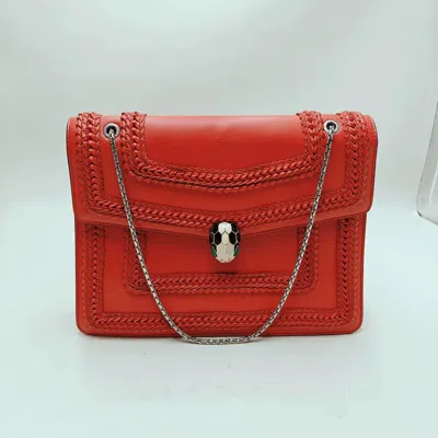 Bvlgari Women Pre-loved Bag Very Good Condition In Red