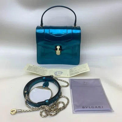 Bvlgari Women Pre-loved Bag Very Good Condition In Blue