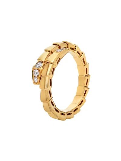 Bvlgari Women's Serpenti 18k Yellow Gold & 0.14 Tcw Diamond Ring