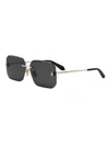 Bvlgari Women's Serpenti 62mm Rectangular Sunglasses In Gold Dark Grey