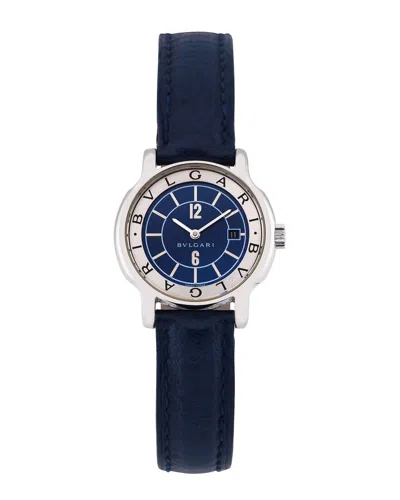 Bvlgari Women's Solotempo Watch In Blue