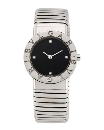 Pre-owned Bvlgari Women's Tubogas Diamond Watch (authentic Pre-loved)