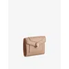 Bvlgari Womens Beige Serpenti Forever Compact Leather Wallet In Sand