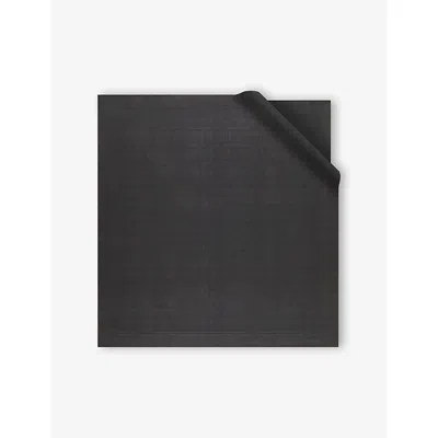 Bvlgari Womens Black Lettere Maxi Voile Silk Scarf