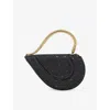 Bvlgari Womens Black Serpenti Cuore 1968 Suede Top-handle Bag In Black