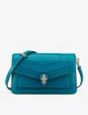 Bvlgari Womens Blue Serpenti Forever East-west Leather Shoulder Bag