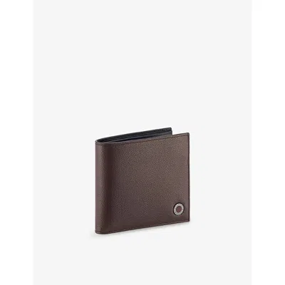 Bvlgari Womens Brown   Leather Compact Wallet